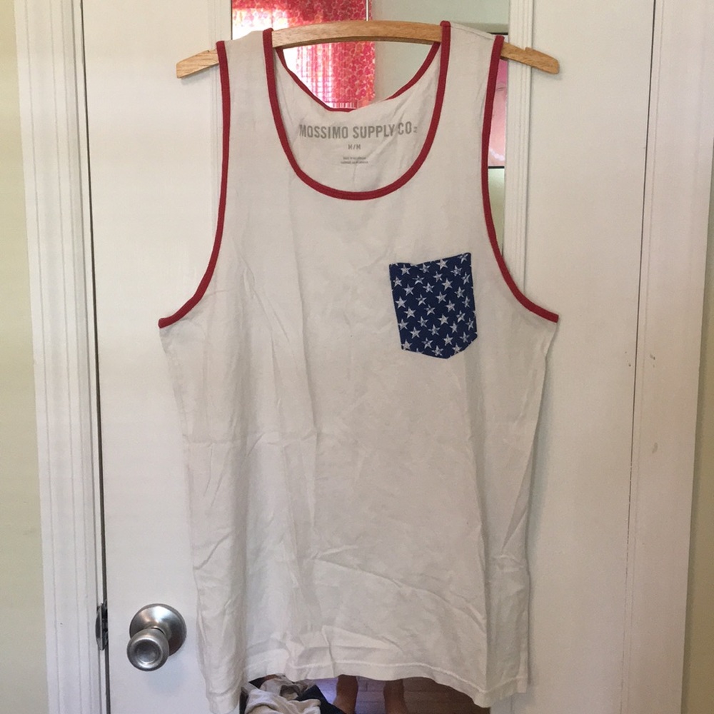 Red white and blue tank